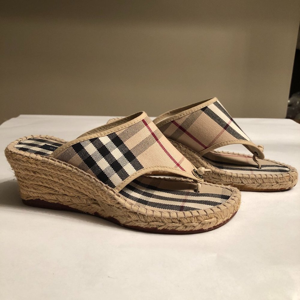 Burberry Wedge Sandals